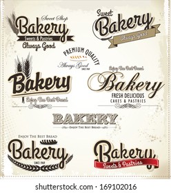 Retro Bakery Badges And Labels