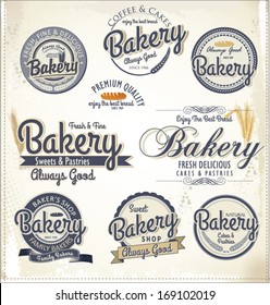 Retro Bakery Badges And Labels