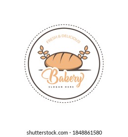 Retro-Bakery-Kuchen-Logo einzeln auf weißem Hintergrund