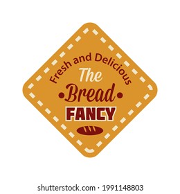 Retro bakery label. Vector Illustration isolated on white.