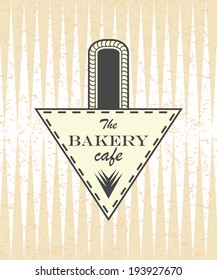 Retro bakery label. Vintage design. Grunge style      