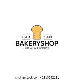 Retro Bakery Logo Design. Bake and Cake Pastry Simple Homemade Badge Template