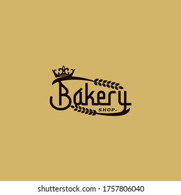 Retro bakery logo Vector Design