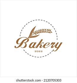 Design-Badvorlage für Retro-Bäckerei-Typografie-Logo