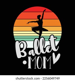 Retro Ballet Mom Pink Ballerina Vintage Dance Mom