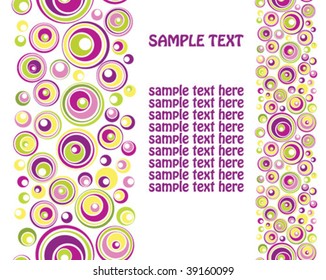 Banner retro con espacio de copia, sin inconvenientes por vertical