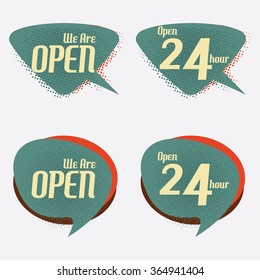 Retro banner sign/ad. Vector illustration