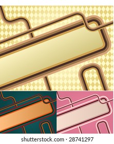 Retro banner. Vector image in vintage style