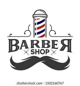 Barber Shop Logo Hair Cut Logo Stock Vector (Royalty Free) 486425821 ...