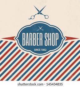 Retro Barber Shop Vintage Template