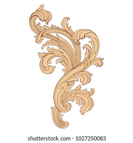 Retro baroque decorations element with flourishes calligraphic ornament. Vintage style design collection for Posters, Placards, Invitations, Banners, Badges and Logotypes.