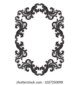 Retro baroque decorations element with flourishes calligraphic ornament. Vintage style design collection for Posters, Placards, Invitations, Banners, Badges and Logotypes.