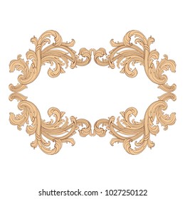 Retro baroque decorations element with flourishes calligraphic ornament. Vintage style design collection for Posters, Placards, Invitations, Banners, Badges and Logotypes.