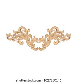 Retro baroque decorations element with flourishes calligraphic ornament. Vintage style design collection for Posters, Placards, Invitations, Banners, Badges and Logotypes.
