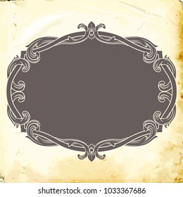 Retro baroque decorations element with flourishes calligraphic ornament. Vintage style design collection for Posters, Placards, Invitations, Banners, Badges and Logotypes.
