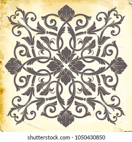 Retro baroque decorations element with flourishes calligraphic ornament. Vintage style design collection for Posters, Placards, Invitations, Banners, Badges and Logotypes.