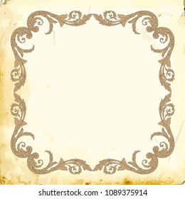 Retro baroque decorations element with flourishes calligraphic ornament. Vintage style design collection for Posters, Placards, Invitations, Banners, Badges and Logotypes.