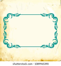 Retro baroque decorations element with flourishes calligraphic ornament. Vintage style design collection for Posters, Placards, Invitations, Banners, Badges and Logotypes.