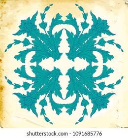 Retro baroque decorations element with flourishes calligraphic ornament. Vintage style design collection for Posters, Placards, Invitations, Banners, Badges and Logotypes.