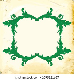 Retro baroque decorations element with flourishes calligraphic ornament. Vintage style design collection for Posters, Placards, Invitations, Banners, Badges and Logotypes.