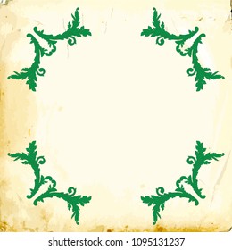 Retro baroque decorations element with flourishes calligraphic ornament. Vintage style design collection for Posters, Placards, Invitations, Banners, Badges and Logotypes.