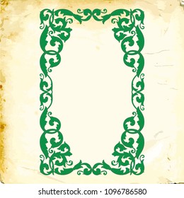 Retro baroque decorations element with flourishes calligraphic ornament. Vintage style design collection for Posters, Placards, Invitations, Banners, Badges and Logotypes.