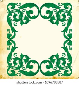 Retro baroque decorations element with flourishes calligraphic ornament. Vintage style design collection for Posters, Placards, Invitations, Banners, Badges and Logotypes.