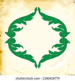 Retro baroque decorations element with flourishes calligraphic ornament. Vintage style design collection for Posters, Placards, Invitations, Banners, Badges and Logotypes.