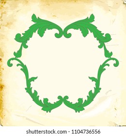 Retro baroque decorations element with flourishes calligraphic ornament. Vintage style design collection for Posters, Placards, Invitations, Banners, Badges and Logotypes.