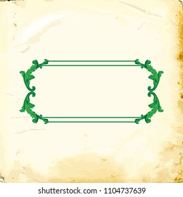 Retro baroque decorations element with flourishes calligraphic ornament. Vintage style design collection for Posters, Placards, Invitations, Banners, Badges and Logotypes.