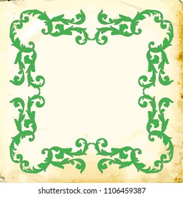 Retro baroque decorations element with flourishes calligraphic ornament. Vintage style design collection for Posters, Placards, Invitations, Banners, Badges and Logotypes.