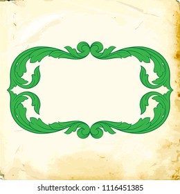 Retro baroque decorations element with flourishes calligraphic ornament. Vintage style design collection for Posters, Placards, Invitations, Banners, Badges and Logotypes.
