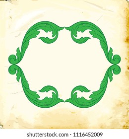 Retro baroque decorations element with flourishes calligraphic ornament. Vintage style design collection for Posters, Placards, Invitations, Banners, Badges and Logotypes.