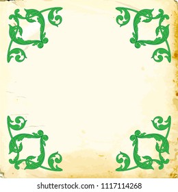 Retro baroque decorations element with flourishes calligraphic ornament. Vintage style design collection for Posters, Placards, Invitations, Banners, Badges and Logotypes.