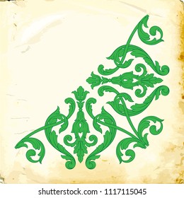 Retro baroque decorations element with flourishes calligraphic ornament. Vintage style design collection for Posters, Placards, Invitations, Banners, Badges and Logotypes.
