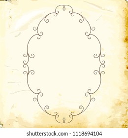 Retro baroque decorations element with flourishes calligraphic ornament. Vintage style design collection for Posters, Placards, Invitations, Banners, Badges and Logotypes.