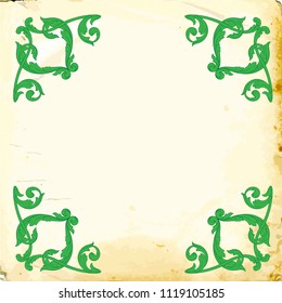 Retro baroque decorations element with flourishes calligraphic ornament. Vintage style design collection for Posters, Placards, Invitations, Banners, Badges and Logotypes.