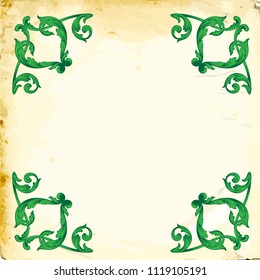 Retro baroque decorations element with flourishes calligraphic ornament. Vintage style design collection for Posters, Placards, Invitations, Banners, Badges and Logotypes.