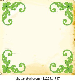 Retro baroque decorations element with flourishes calligraphic ornament. Vintage style design collection for Posters, Placards, Invitations, Banners, Badges and Logotypes.
