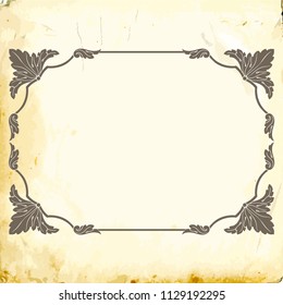Retro baroque decorations element with flourishes calligraphic ornament. Vintage style design collection for Posters, Placards, Invitations, Banners, Badges and Logotypes.