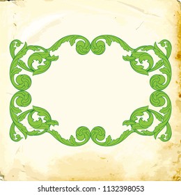 Retro baroque decorations element with flourishes calligraphic ornament. Vintage style design collection for Posters, Placards, Invitations, Banners, Badges and Logotypes.