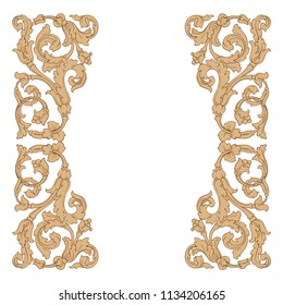 Retro baroque decorations element with flourishes calligraphic ornament. Vintage style design collection for Posters, Placards, Invitations, Banners, Badges and Logotypes.