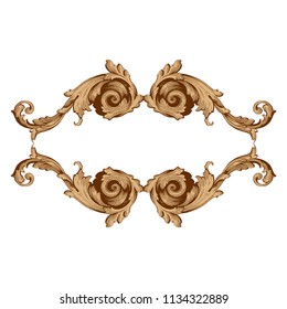 Retro baroque decorations element with flourishes calligraphic ornament. Vintage style design collection for Posters, Placards, Invitations, Banners, Badges and Logotypes.