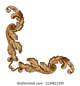 Retro baroque decorations element with flourishes calligraphic ornament. Vintage style design collection for Posters, Placards, Invitations, Banners, Badges and Logotypes.