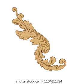 Retro baroque decorations element with flourishes calligraphic ornament. Vintage style design collection for Posters, Placards, Invitations, Banners, Badges and Logotypes.