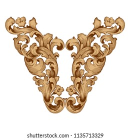 Retro baroque decorations element with flourishes calligraphic ornament. Vintage style design collection for Posters, Placards, Invitations, Banners, Badges and Logotypes.