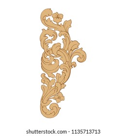 Retro baroque decorations element with flourishes calligraphic ornament. Vintage style design collection for Posters, Placards, Invitations, Banners, Badges and Logotypes.