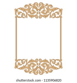 Retro baroque decorations element with flourishes calligraphic ornament. Vintage style design collection for Posters, Placards, Invitations, Banners, Badges and Logotypes.