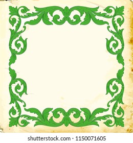 Retro baroque decorations element with flourishes calligraphic ornament. Vintage style design collection for Posters, Placards, Invitations, Banners, Badges and Logotypes.