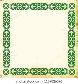 Retro baroque decorations element with flourishes calligraphic ornament. Vintage style design collection for Posters, Placards, Invitations, Banners, Badges and Logotypes.